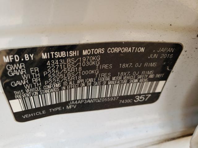 Photo 9 VIN: JA4AP3AW7GZ055937 - MITSUBISHI OUTLANDER 