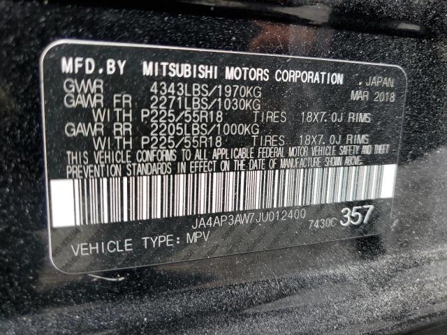 Photo 12 VIN: JA4AP3AW7JU012400 - MITSUBISHI OUTLANDER 