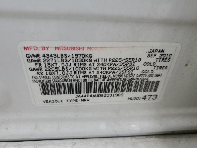 Photo 12 VIN: JA4AP4AU0BZ001909 - MITSUBISHI OUTLANDER 