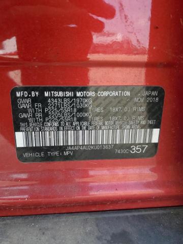 Photo 11 VIN: JA4AP4AU2KU013637 - MITSUBISHI OUTLANDER 