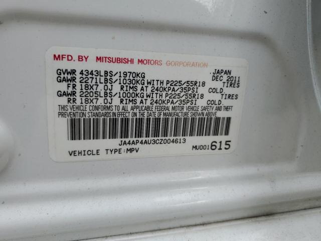 Photo 12 VIN: JA4AP4AU3CZ004613 - MITSUBISHI OUTLANDER 