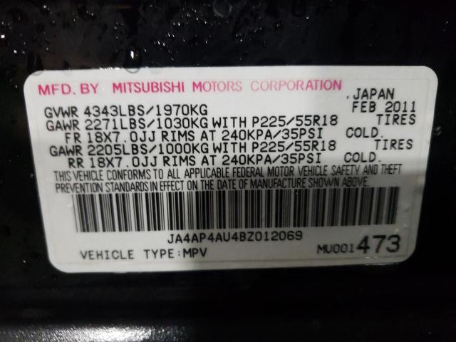 Photo 12 VIN: JA4AP4AU4BZ012069 - MITSUBISHI OUTLANDER 