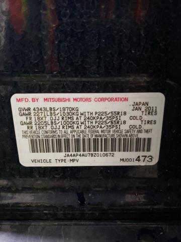 Photo 12 VIN: JA4AP4AU7BZ010672 - MITSUBISHI OUTLANDER 