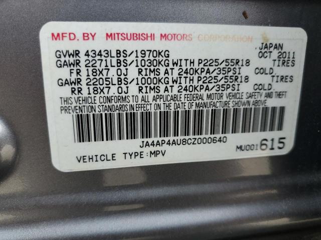 Photo 13 VIN: JA4AP4AU8CZ000640 - MITSUBISHI OUTLANDER 