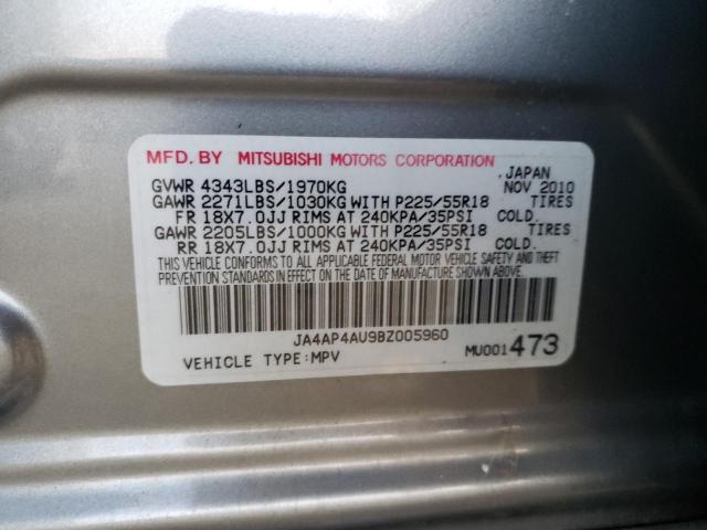 Photo 9 VIN: JA4AP4AU9BZ005960 - MITSUBISHI OUTLANDER 