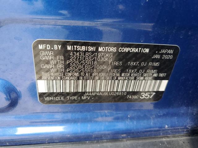 Photo 13 VIN: JA4AP4AU9LU026810 - MITSUBISHI OUTLANDER 