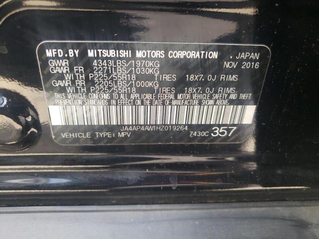 Photo 11 VIN: JA4AP4AW1HZ019264 - MITSUBISHI OUTLANDER 