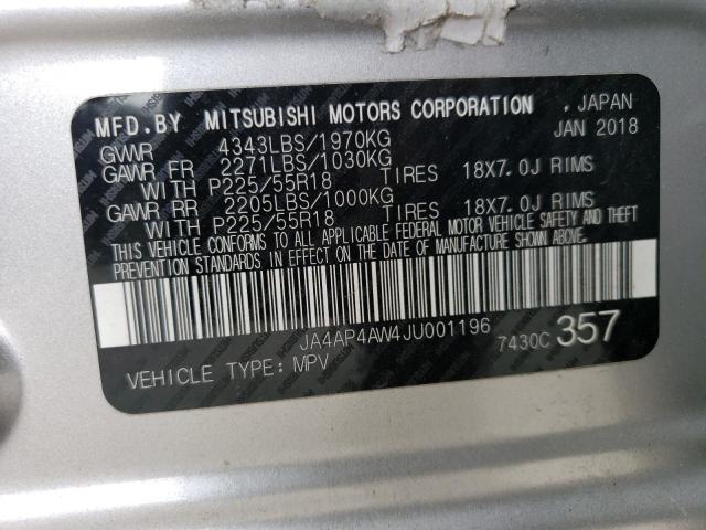 Photo 11 VIN: JA4AP4AW4JU001196 - MITSUBISHI OUTLANDER 