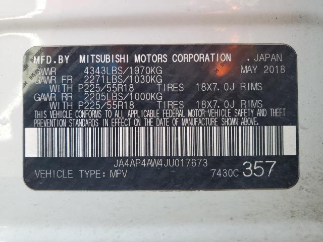 Photo 12 VIN: JA4AP4AW4JU017673 - MITSUBISHI OUTLANDER 