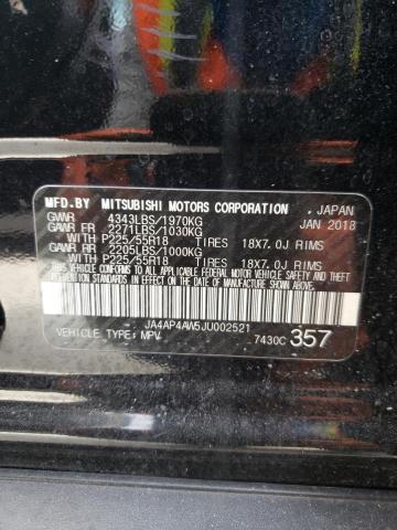 Photo 9 VIN: JA4AP4AW5JU002521 - MITSUBISHI OUTLANDER 