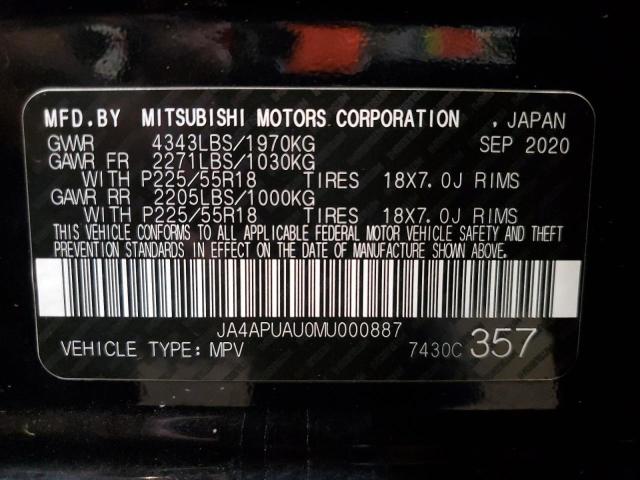 Photo 12 VIN: JA4APUAU0MU000887 - MITSUBISHI OUTLANDER 