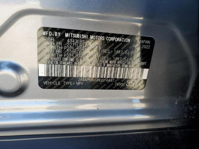 Photo 12 VIN: JA4APUAU0NU014497 - MITSUBISHI OUTLANDER 