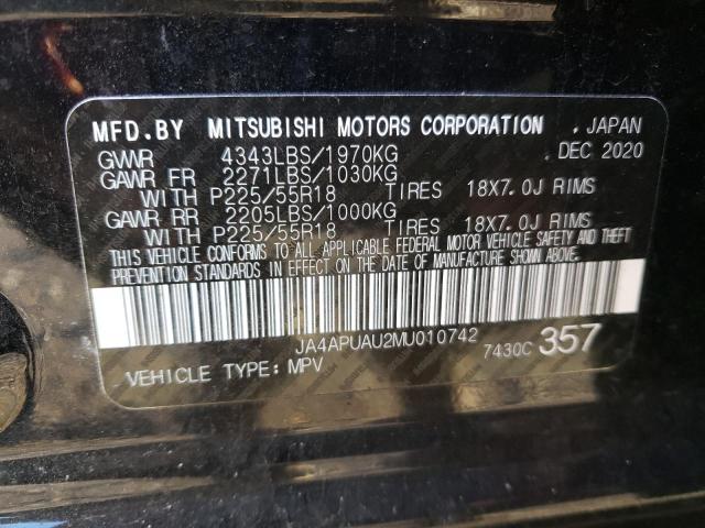 Photo 12 VIN: JA4APUAU2MU010742 - MITSUBISHI OUTLANDER 