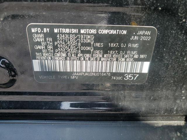 Photo 11 VIN: JA4APUAU2NU016476 - MITSUBISHI OUTLANDER 