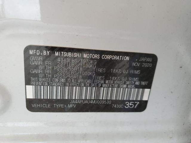 Photo 12 VIN: JA4APUAU4MU009530 - MITSUBISHI OUTLANDER 