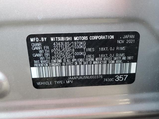 Photo 9 VIN: JA4APUAU5NU002376 - MITSUBISHI OUTLANDER 