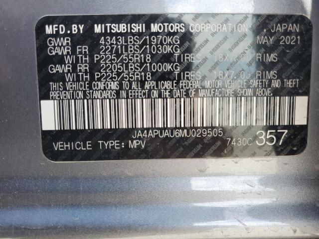 Photo 11 VIN: JA4APUAU6MU029505 - MITSUBISHI OUTLANDER 