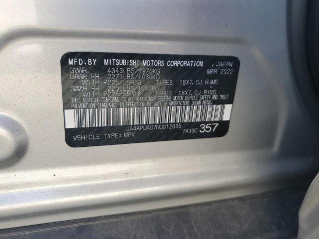 Photo 12 VIN: JA4APUAU7NU012035 - MITSUBISHI OUTLANDER 