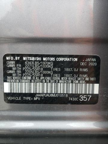 Photo 11 VIN: JA4APUAU8MU010518 - MITSUBISHI OUTLANDER 