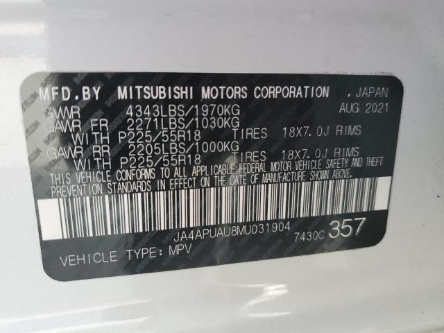 Photo 13 VIN: JA4APUAU8MU031904 - MITSUBISHI OUTLANDER 