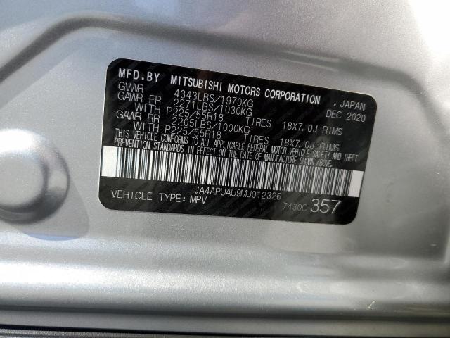 Photo 9 VIN: JA4APUAU9MU012326 - MITSUBISHI OUTLANDER 