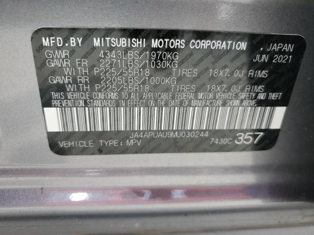 Photo 12 VIN: JA4APUAU9MU030244 - MITSUBISHI OUTLANDER 