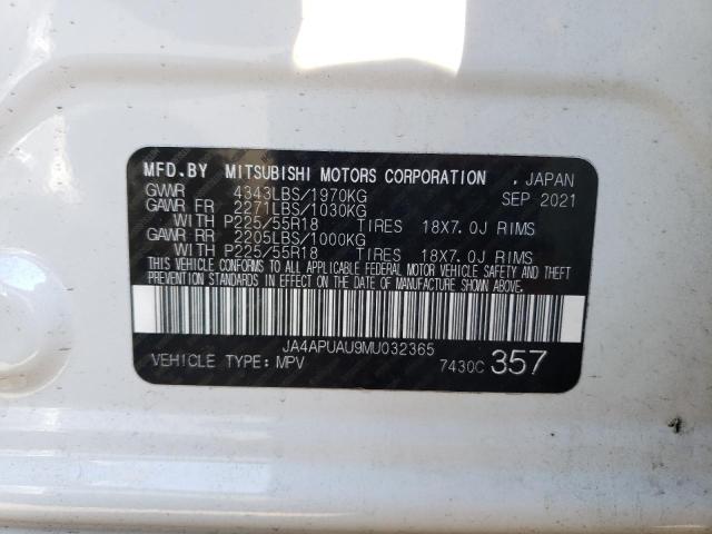 Photo 12 VIN: JA4APUAU9MU032365 - MITSUBISHI OUTLANDER 