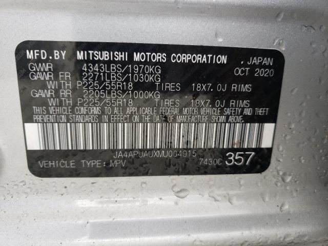 Photo 9 VIN: JA4APUAUXMU004915 - MITSUBISHI OUTLANDER 