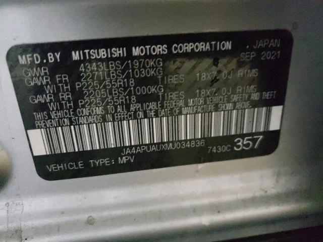 Photo 9 VIN: JA4APUAUXMU034836 - MITSUBISHI OUTLANDER 