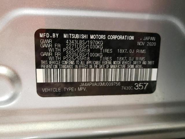 Photo 13 VIN: JA4APVAU0MU009756 - MITSUBISHI OUTLANDER 