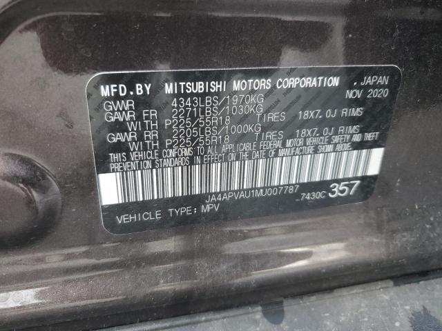 Photo 11 VIN: JA4APVAU1MU007787 - MITSUBISHI OUTLANDER 