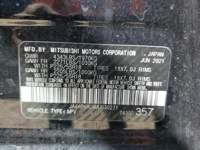 Photo 13 VIN: JA4APVAU4MU030271 - MITSUBISHI OUTLANDER 