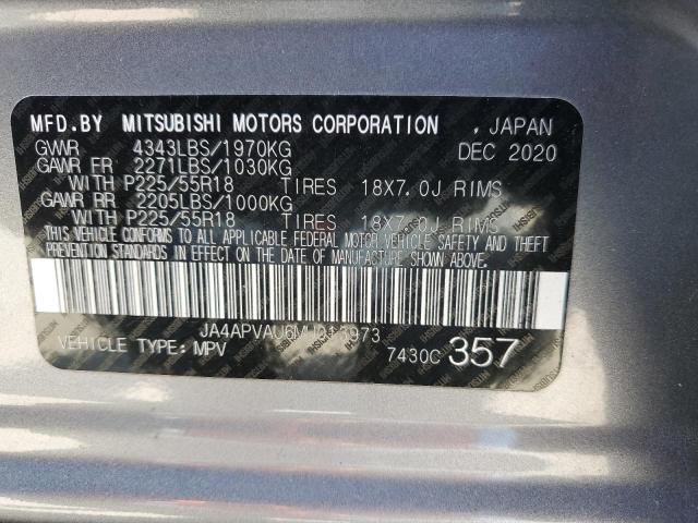 Photo 12 VIN: JA4APVAU6MU013973 - MITSUBISHI OUTLANDER 