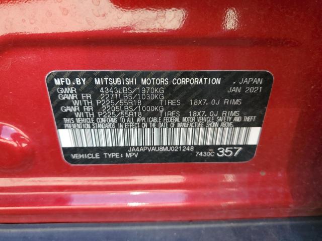 Photo 12 VIN: JA4APVAU8MU021248 - MITSUBISHI OUTLANDER 