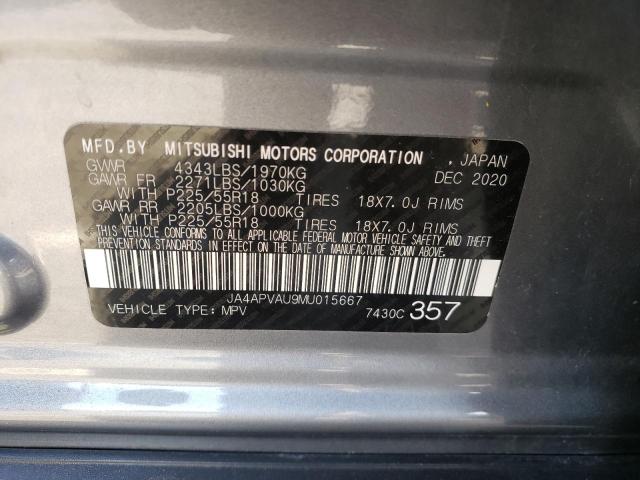 Photo 9 VIN: JA4APVAU9MU015667 - MITSUBISHI OUTLANDER 