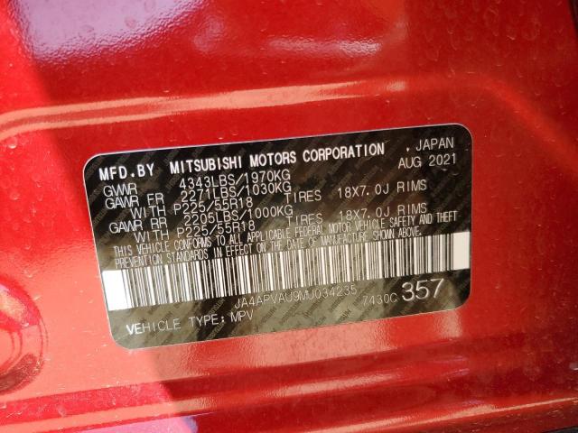 Photo 12 VIN: JA4APVAU9MU034235 - MITSUBISHI OUTLANDER 