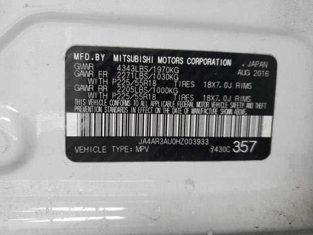 Photo 12 VIN: JA4AR3AU0HZ003933 - MITSUBISHI OUTLANDER 