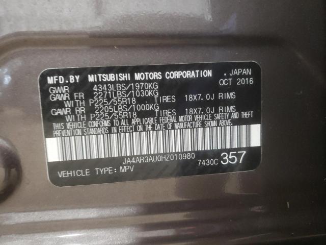 Photo 12 VIN: JA4AR3AU0HZ010980 - MITSUBISHI OUTLANDER 