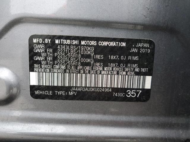 Photo 12 VIN: JA4AR3AU0KU024964 - MITSUBISHI OUTLANDER 