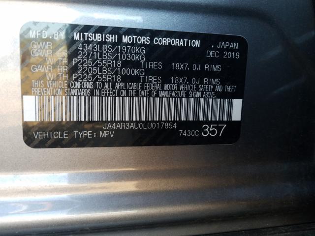 Photo 9 VIN: JA4AR3AU0LU017854 - MITSUBISHI OUTLANDER 