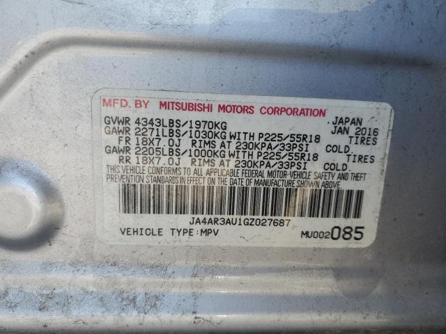 Photo 12 VIN: JA4AR3AU1GZ027687 - MITSUBISHI OUTLANDER 