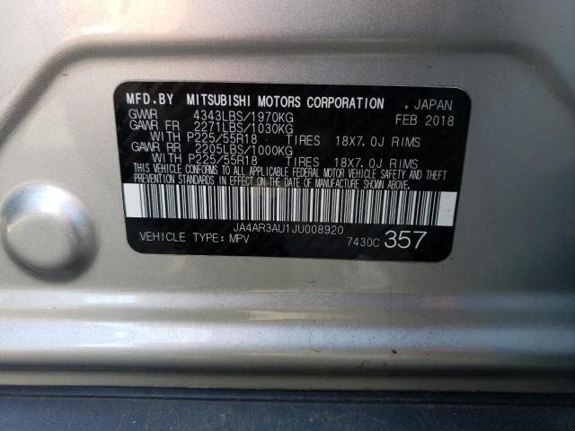 Photo 9 VIN: JA4AR3AU1JU008920 - MITSUBISHI OUTLANDER 