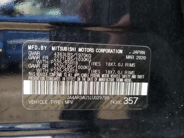 Photo 12 VIN: JA4AR3AU1LU029799 - MITSUBISHI OUTLANDER 