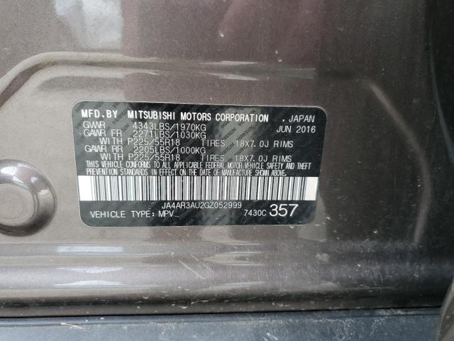 Photo 9 VIN: JA4AR3AU2GZ052999 - MITSUBISHI OUTLANDER 