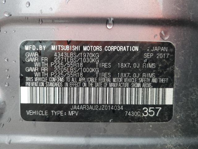 Photo 12 VIN: JA4AR3AU2JZ014034 - MITSUBISHI OUTLANDER 