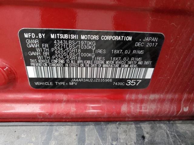 Photo 11 VIN: JA4AR3AU2JZ035966 - MITSUBISHI OUTLANDER 