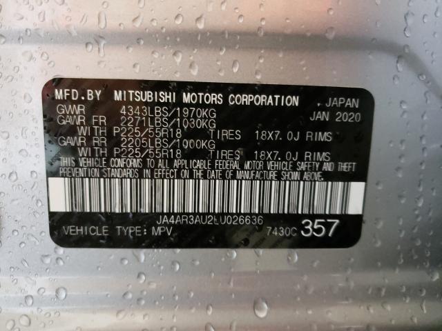 Photo 9 VIN: JA4AR3AU2LU026636 - MITSUBISHI OUTLANDER SPORT 