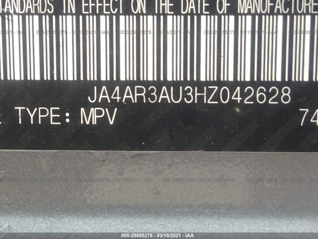 Photo 8 VIN: JA4AR3AU3HZ042628 - MITSUBISHI OUTLANDER 