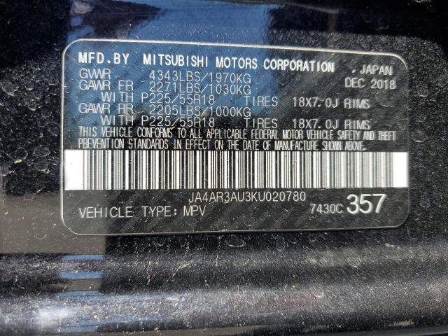 Photo 11 VIN: JA4AR3AU3KU020780 - MITSUBISHI OUTLANDER 