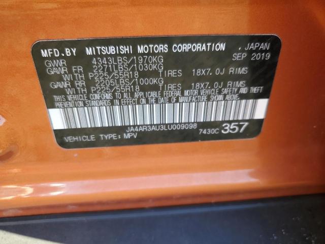 Photo 12 VIN: JA4AR3AU3LU009098 - MITSUBISHI OUTLANDER 